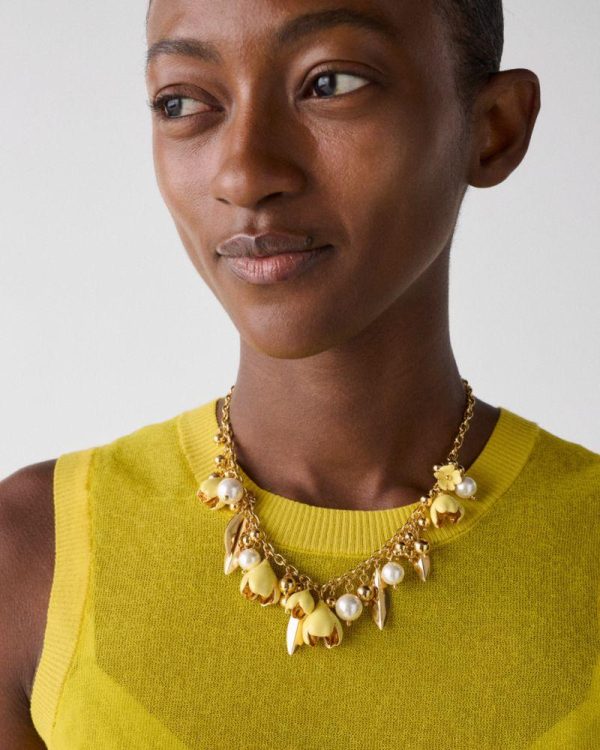 Kate Spade Outlet Golden Bloom Statement Necklace - Preorder