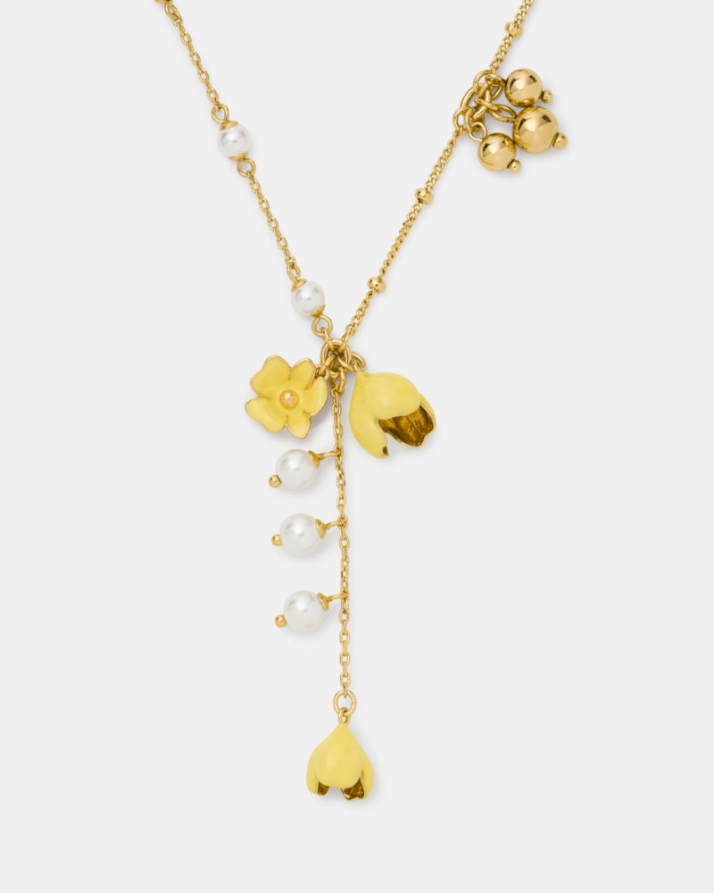 Kate Spade Outlet Golden Bloom Y Necklace - Preorder