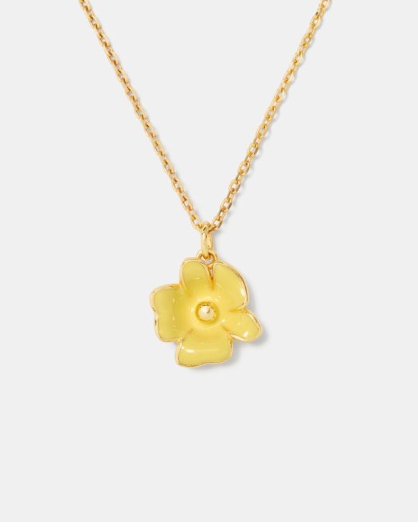 Kate Spade Outlet Golden Bloom Flower Pendant - Preorder