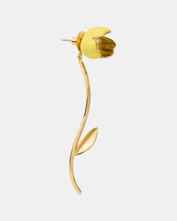 Kate Spade Outlet Golden Bloom Floral Statement Earrings - Preorder