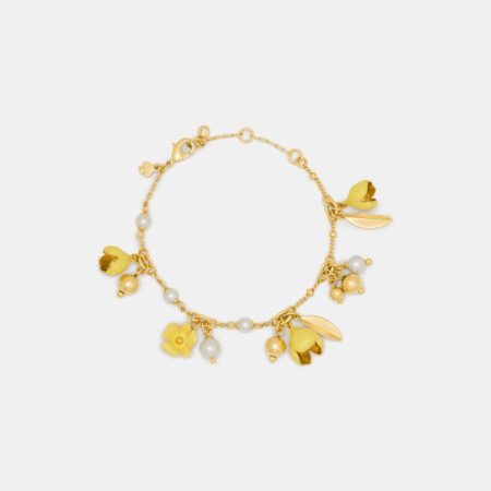 Kate Spade Outlet Golden Bloom Bracelet - Preorder — Yellow