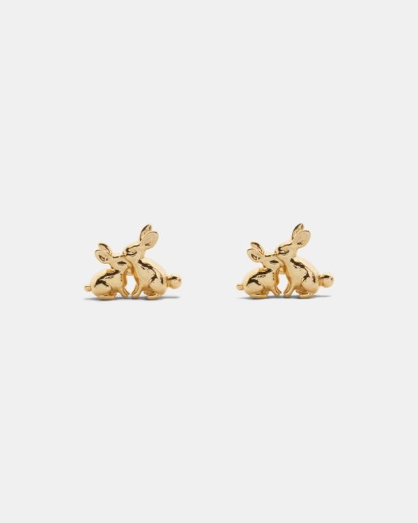 Kate Spade Outlet Love You, Mom Bunny Studs - Preorder