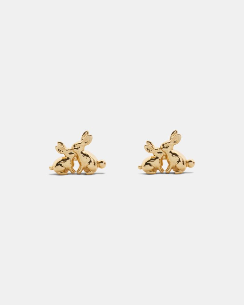Kate Spade Outlet Love You, Mom Bunny Studs - Preorder