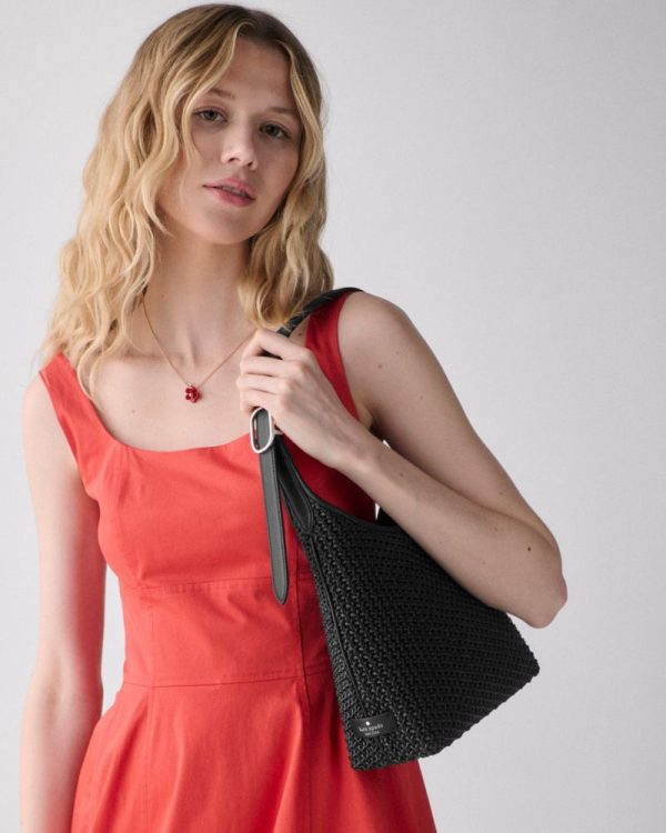 Kate Spade Outlet 454 Straw Small Shoulder Bag - Preorder
