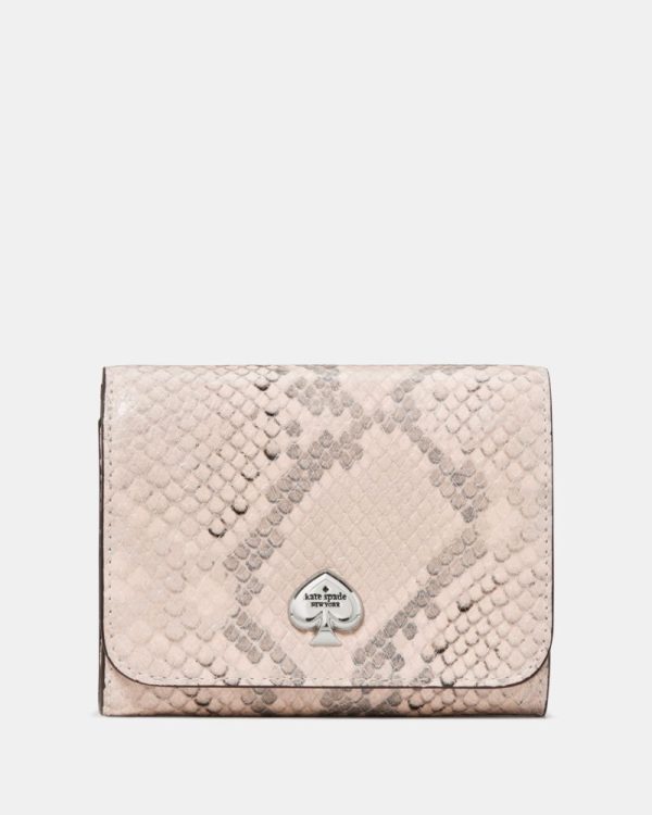 Kate Spade Outlet Kayla Snake Small L-zip Flap Wallet - Preorder