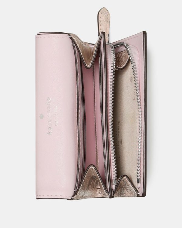 Kate Spade Outlet Kayla Snake Small L-zip Flap Wallet - Preorder