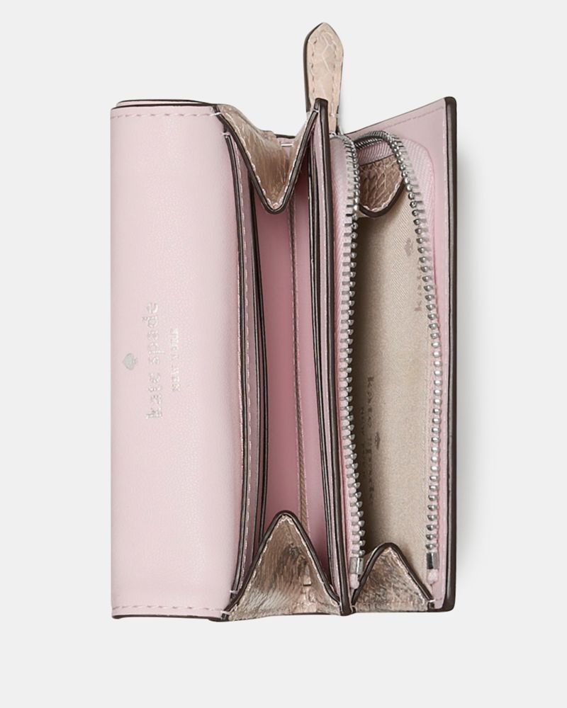 Kate Spade Outlet Kayla Snake Small L-zip Flap Wallet - Preorder