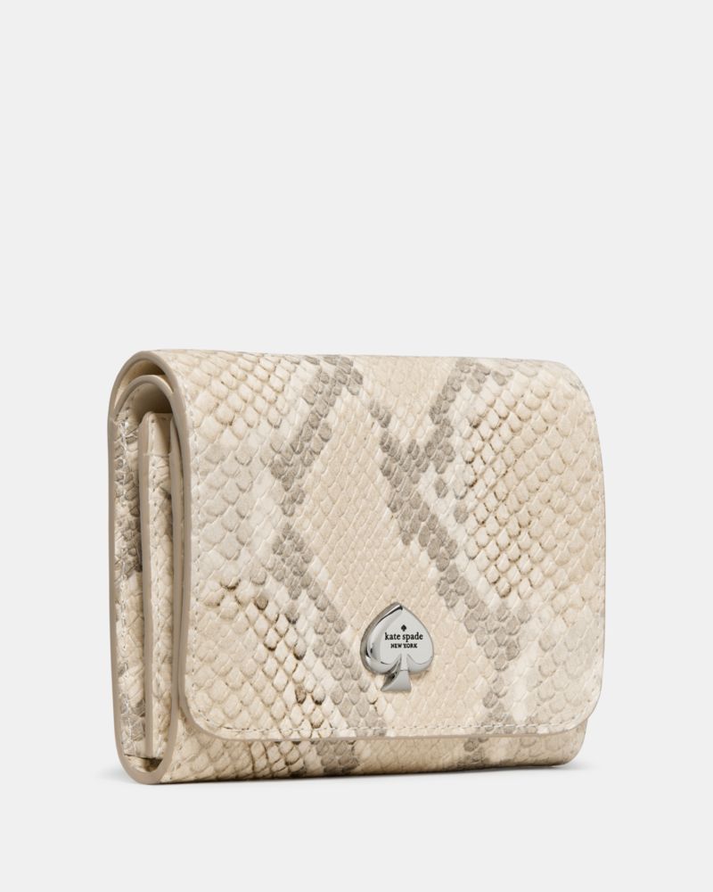 Kate Spade Outlet Kayla Snake Small L-zip Flap Wallet - Preorder