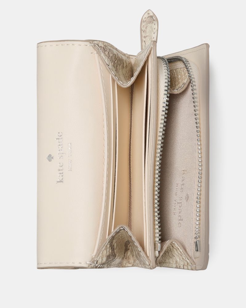 Kate Spade Outlet Kayla Snake Small L-zip Flap Wallet - Preorder