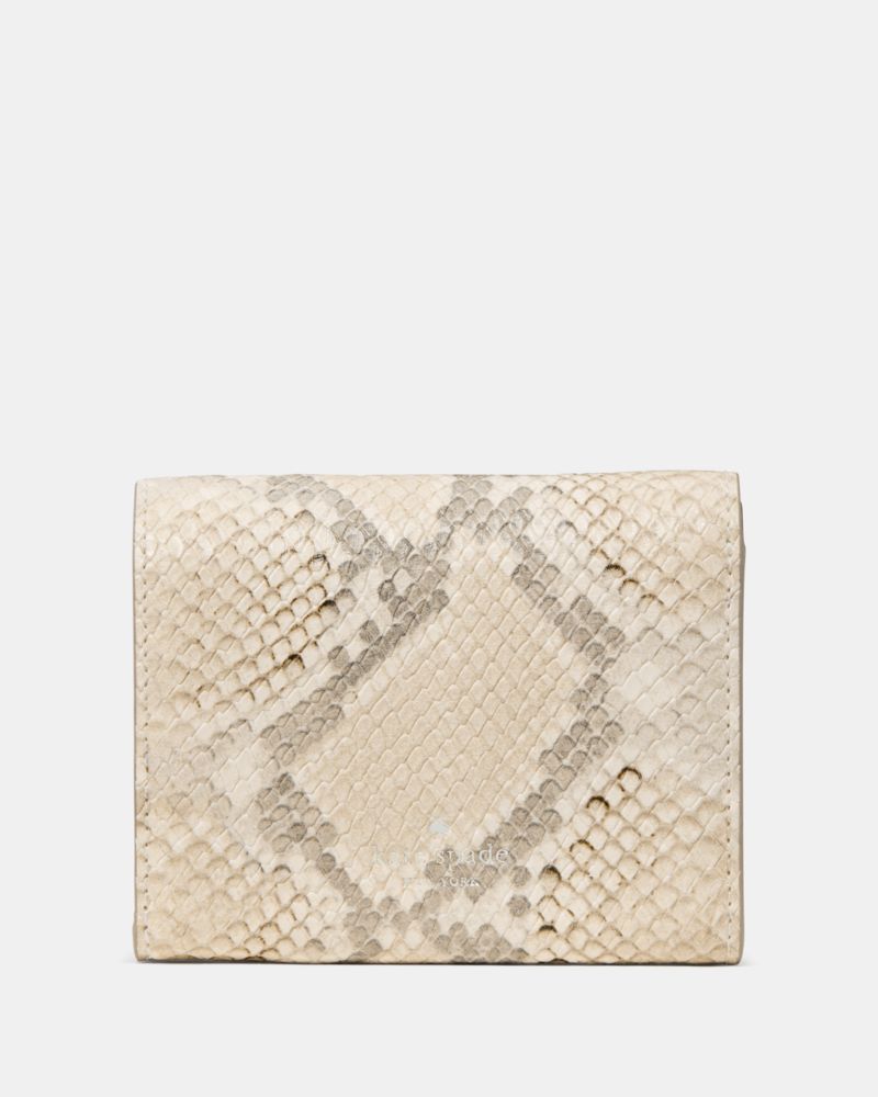 Kate Spade Outlet Kayla Snake Small L-zip Flap Wallet - Preorder