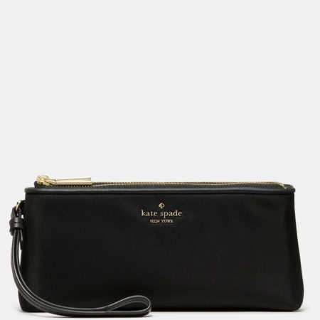 Kate Spade Outlet Wren Nylon Wristlet - Preorder — Black