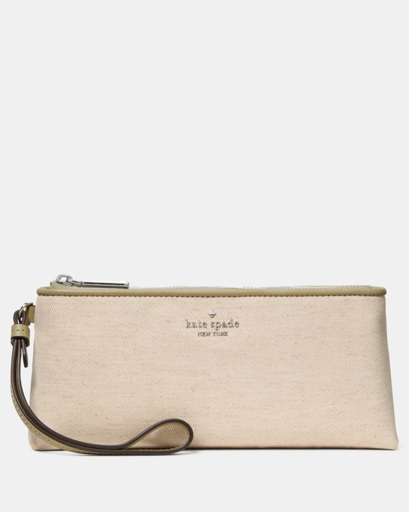 Kate Spade Outlet Wren Twill Wristlet - Preorder
