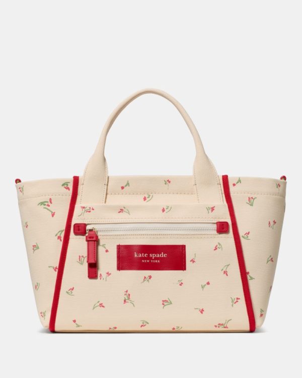 Kate Spade Outlet Dash Vibrant Buds Canvas Tote Bag - Preorder