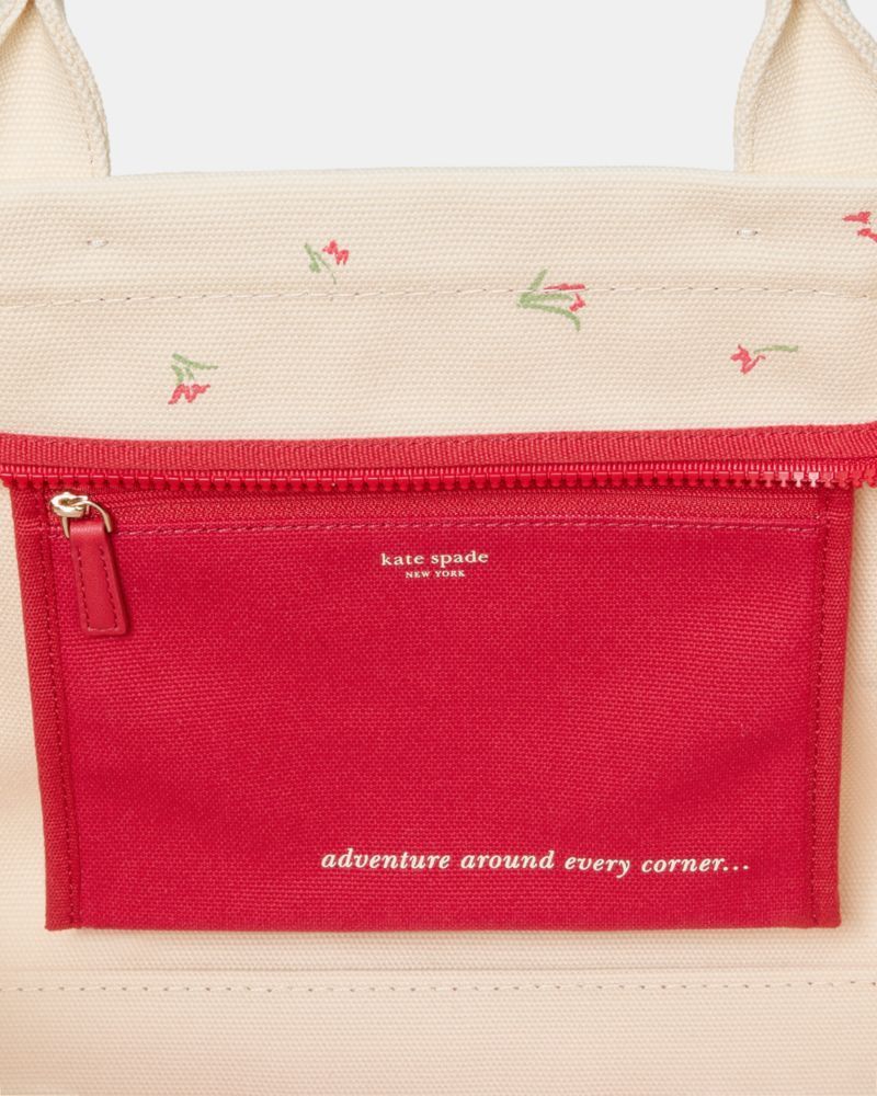 Kate Spade Outlet Dash Vibrant Buds Canvas Tote Bag - Preorder