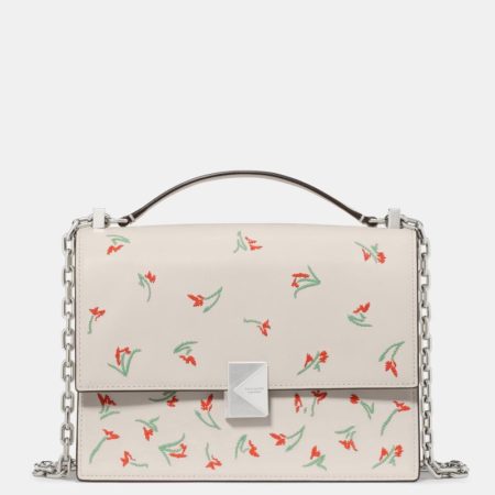 Kate Spade Outlet Deco Vibrant Buds Chain Shoulder Bag - Preorder — Cream Multi