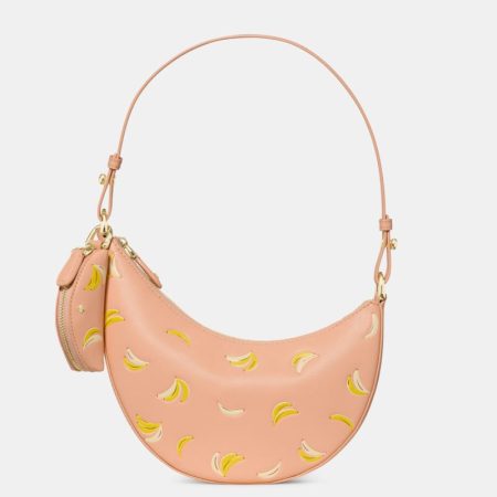Kate Spade Outlet Duo Banana Mini Shoulder Bag - Preorder — Light Cantaloupe