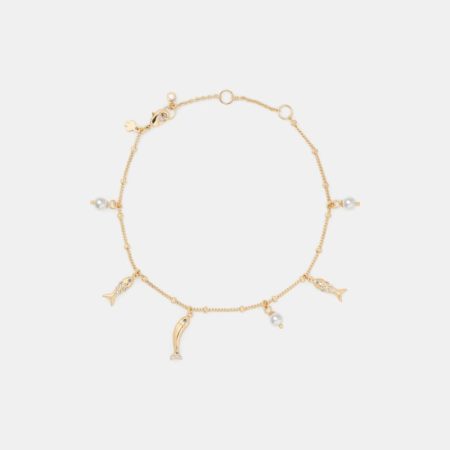 Kate Spade Outlet Summer Daze Charm Anklet - Preorder — Gold
