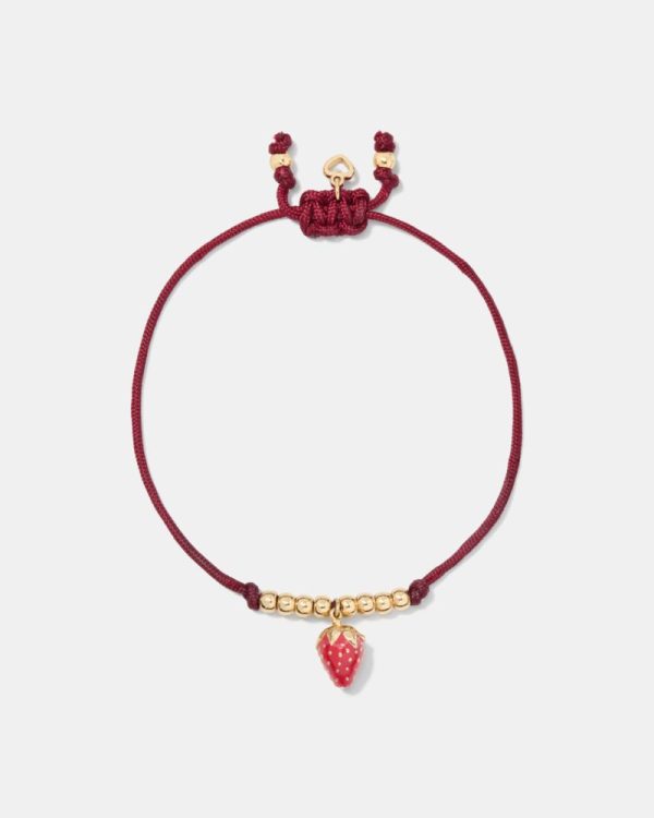 Kate Spade Outlet Summer Daze Strawberry Cord Bracelet - Preorder