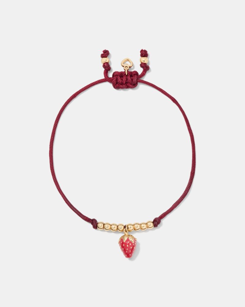 Kate Spade Outlet Summer Daze Strawberry Cord Bracelet - Preorder