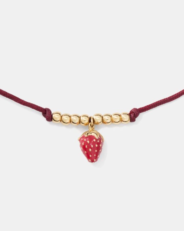 Kate Spade Outlet Summer Daze Strawberry Cord Bracelet - Preorder