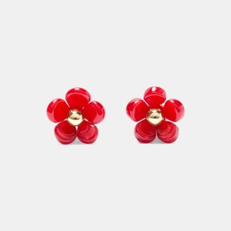 Kate Spade Outlet Summer Daze Flower Studs - Preorder — Red