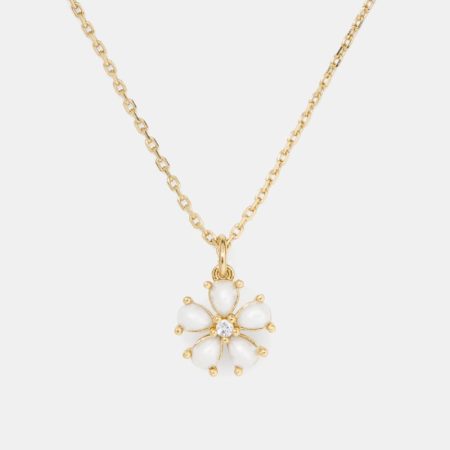 Kate Spade Outlet You're A Gem Pendant - Preorder — Cream/Gold