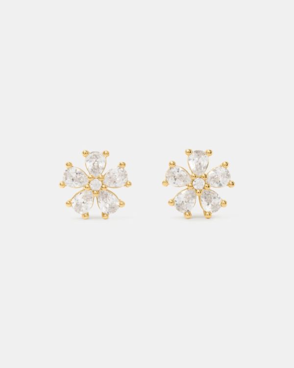 Kate Spade Outlet You're A Gem Flower Studs - Preorder