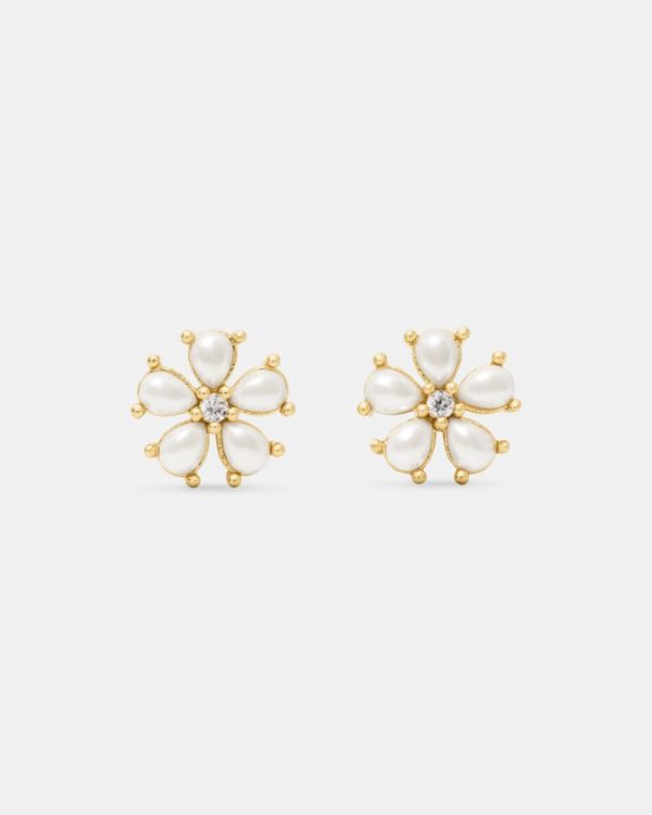 Kate Spade Outlet You're A Gem Flower Studs - Preorder