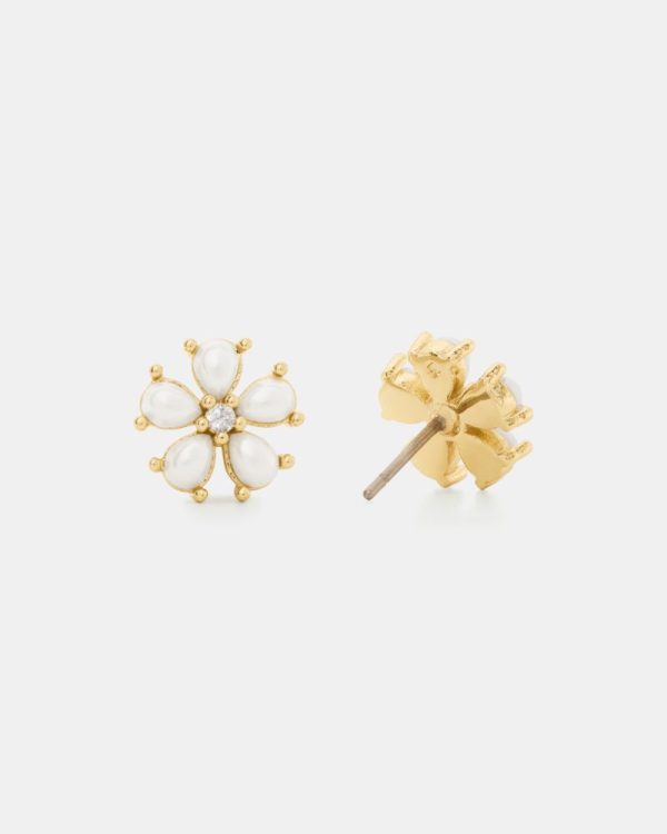 Kate Spade Outlet You're A Gem Flower Studs - Preorder