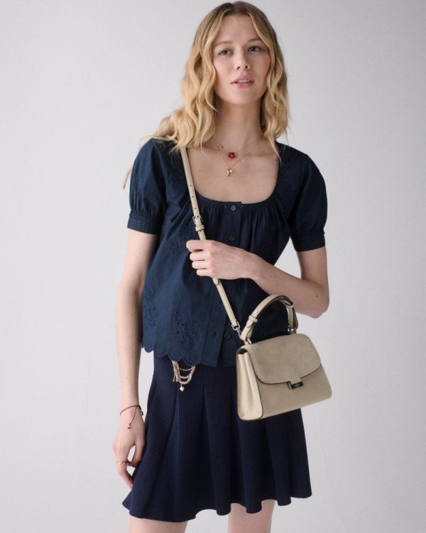 Kate Spade Outlet Riley Suede Small Top Handle Bag - Preorder