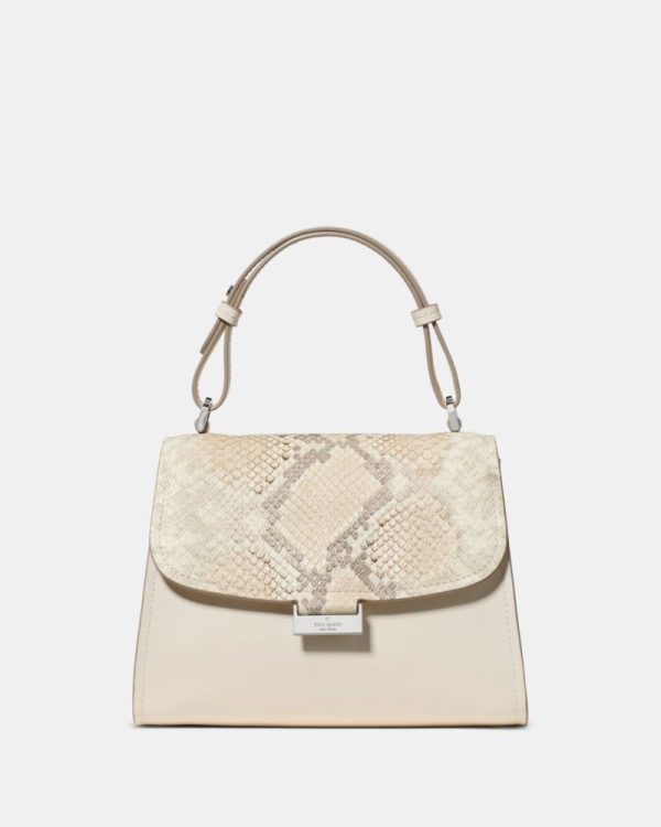 Kate Spade Outlet Riley Snake Embossed Small Top Handle Bag - Preorder