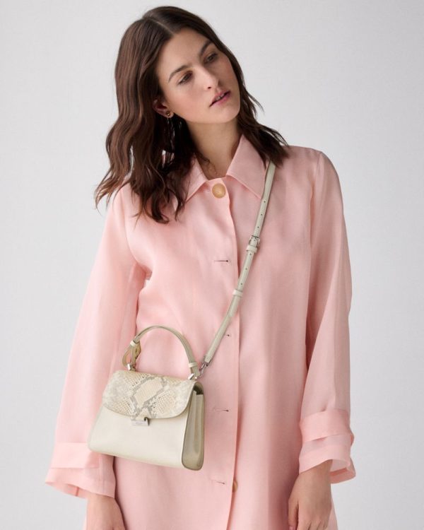 Kate Spade Outlet Riley Snake Embossed Small Top Handle Bag - Preorder
