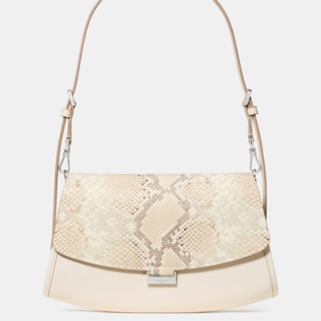 Kate Spade Outlet Ali Snake Embossed Shoulder Bag - Preorder — Natural Multi
