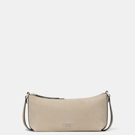 Kate Spade Outlet Lenox Suede Mini Crossbody Bag - Preorder — Light Sand