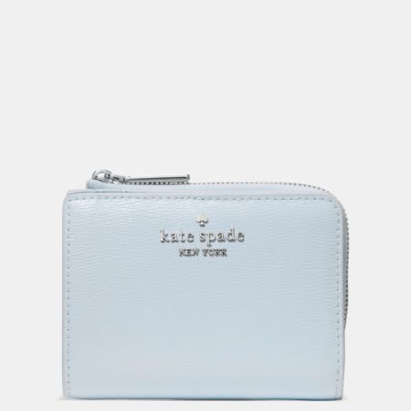 Kate Spade Outlet Small L-zip Wallet - Preorder — Pale Sapphirine