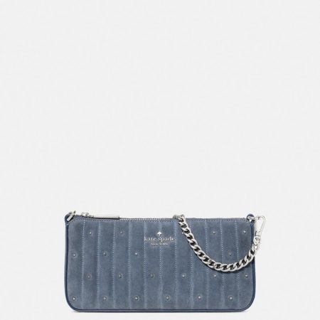 Kate Spade Outlet Gemini Quilted Suede Mini Bag - Preorder — Cinder Grey