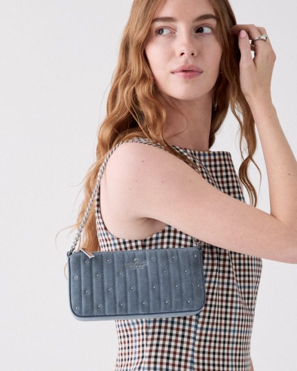 Kate Spade Outlet Gemini Quilted Suede Mini Bag - Preorder