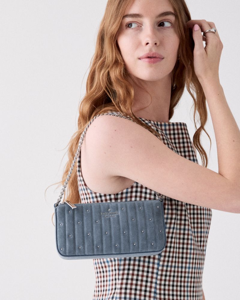 Kate Spade Outlet Gemini Quilted Suede Mini Bag - Preorder