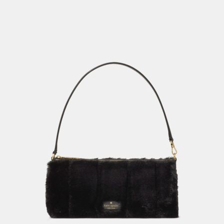 Kate Spade Outlet Gemini Faux Fur Mini Bag - Preorder — Black