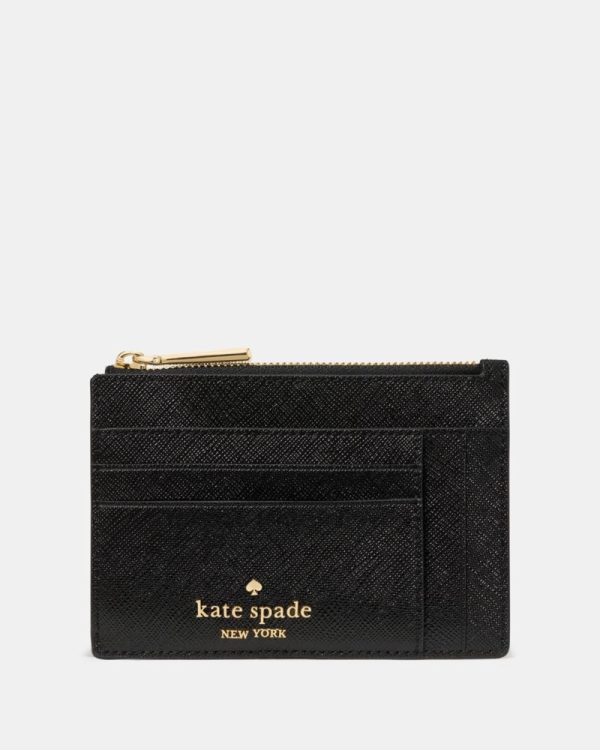 Kate Spade Outlet Textured Patent Large Slim Card Holder - Preorder