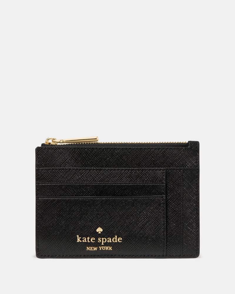 Kate Spade Outlet Textured Patent Large Slim Card Holder - Preorder