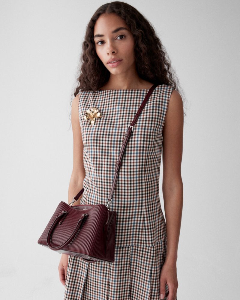 Kate Spade Outlet Thompson Street Shiny Quilted Small Satchel Bag - Preorder