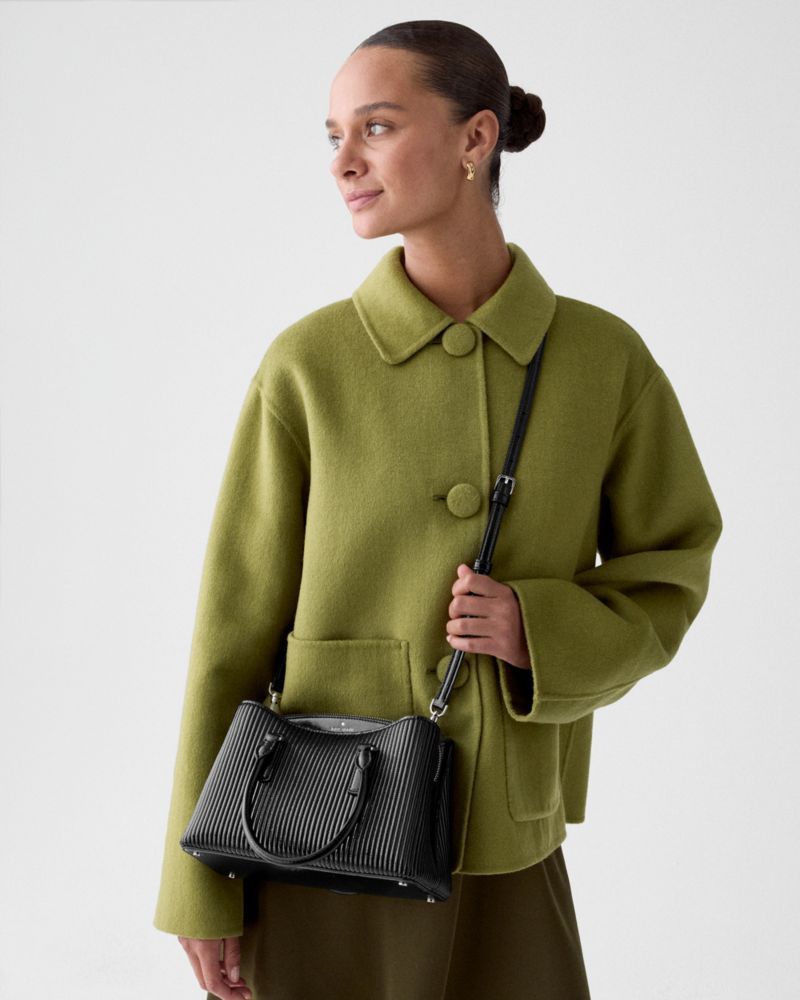 Kate Spade Outlet Thompson Street Shiny Quilted Small Satchel Bag - Preorder