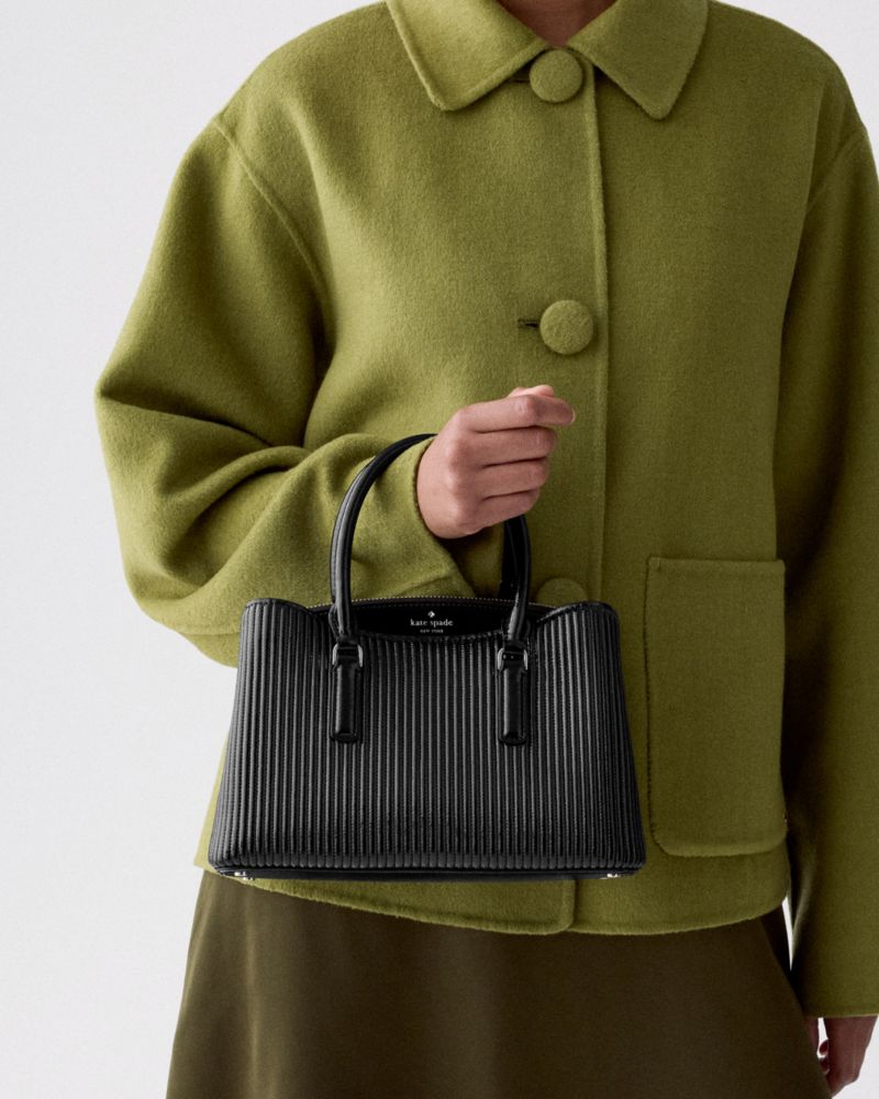 Kate Spade Outlet Thompson Street Shiny Quilted Small Satchel Bag - Preorder