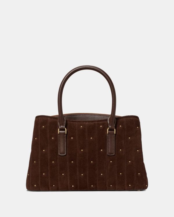 Kate Spade Outlet Thompson Street Quilted Suede Small Satchel Bag - Preorder