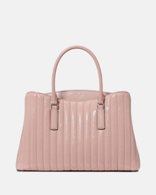 Kate Spade Outlet Thompson Street Shiny Quilted Satchel Bag - Preorder