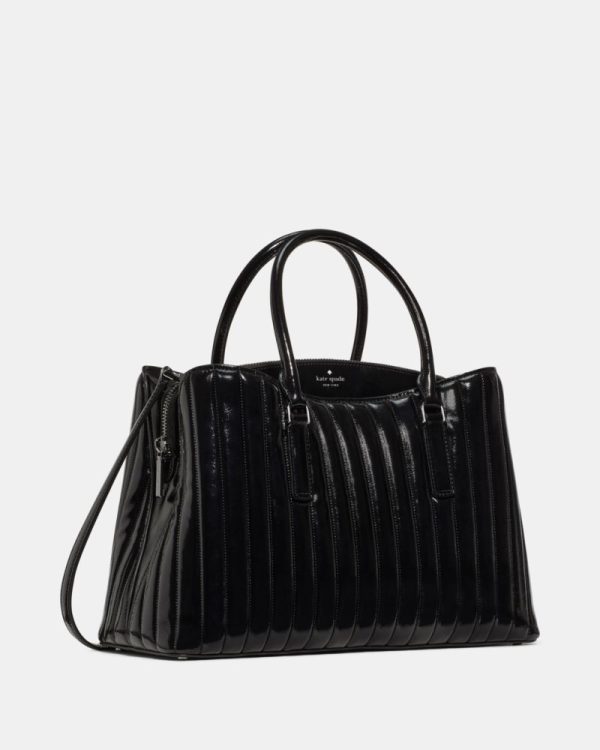 Kate Spade Outlet Thompson Street Shiny Quilted Satchel Bag - Preorder