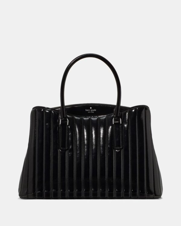 Kate Spade Outlet Thompson Street Shiny Quilted Satchel Bag - Preorder