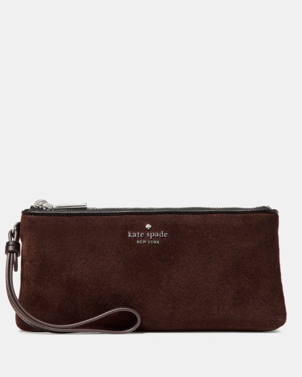 Kate Spade Outlet Wren Suede Wristlet - Preorder