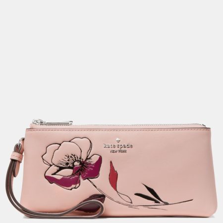 Kate Spade Outlet Wren Floral Wristlet - Preorder — Rose Smoke Multi
